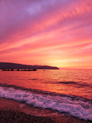 Tramonto mozzafiato sul mare, Sicilia © fabioscrima