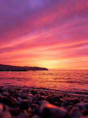 Tramonto mozzafiato sul mare, Sicilia © fabioscrima