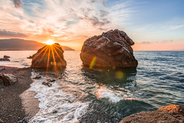 Tramonto mozzafiato sul mare, Sicilia © fabioscrima