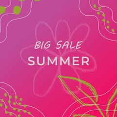 abstract background with circles,spots,lines, colors in pencil style crimson purple bright summer discounts for business, shops, sales,online
