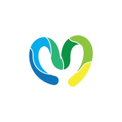 M Letter Logo Template icon design 