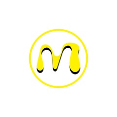 Obraz premium M Letter Logo Template icon design 