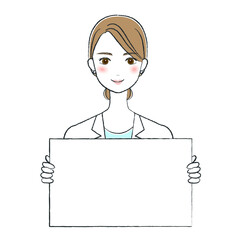美容スタッフのイラスト