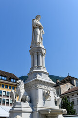 Fototapeta na wymiar Walther Von der Vogelweide - Bolzano, Italy