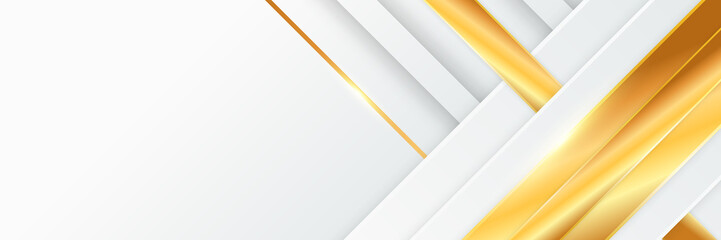 Bright gold white dynamic abstract background. Modern white color. Fresh business banner for sales, event, holiday, party, halloween, birthday, falling. Fast moving 3d lines with soft shadow