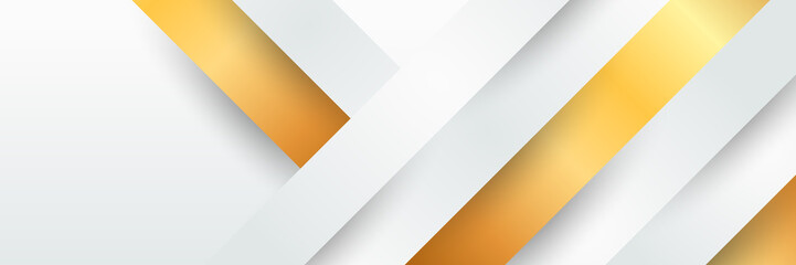 Abstract white and gold background