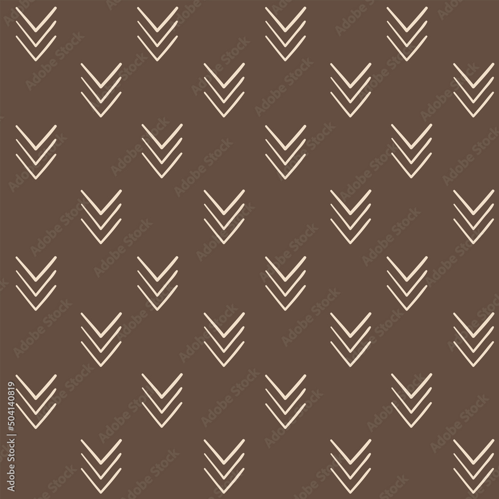Wall mural abstract boho pattern. seamless background
