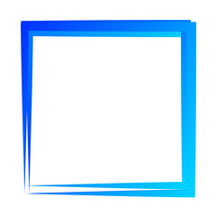 Random square contour frame, border element
