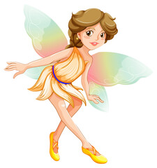 Obraz na płótnie Canvas Beauty fairy on a white background