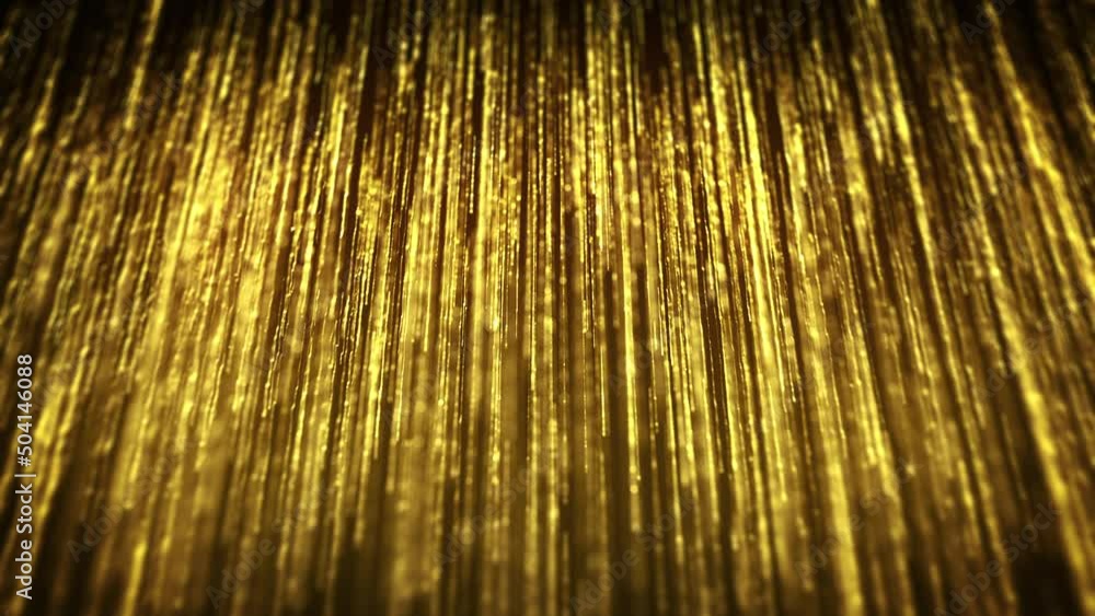 Poster abstract gold filaments bursting background/ 4k animation of an abstract wallpaper background of bur