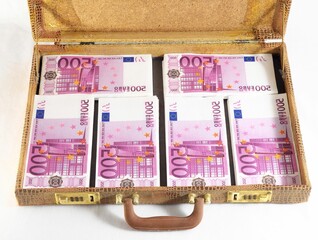 Suitcase Full of Banknotes - 504149249