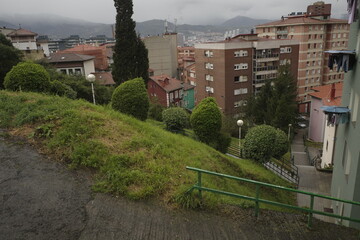 Fototapeta na wymiar Neighborhood in Bilbao, Spain