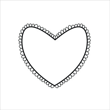 recommend clip art: Heart vector illustration isolated on white background. Doodle heart. Hand drawn heart.