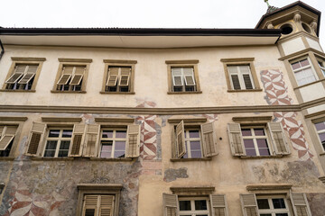 Fototapeta na wymiar Facade of a House in the City of Bozen/Bolzano