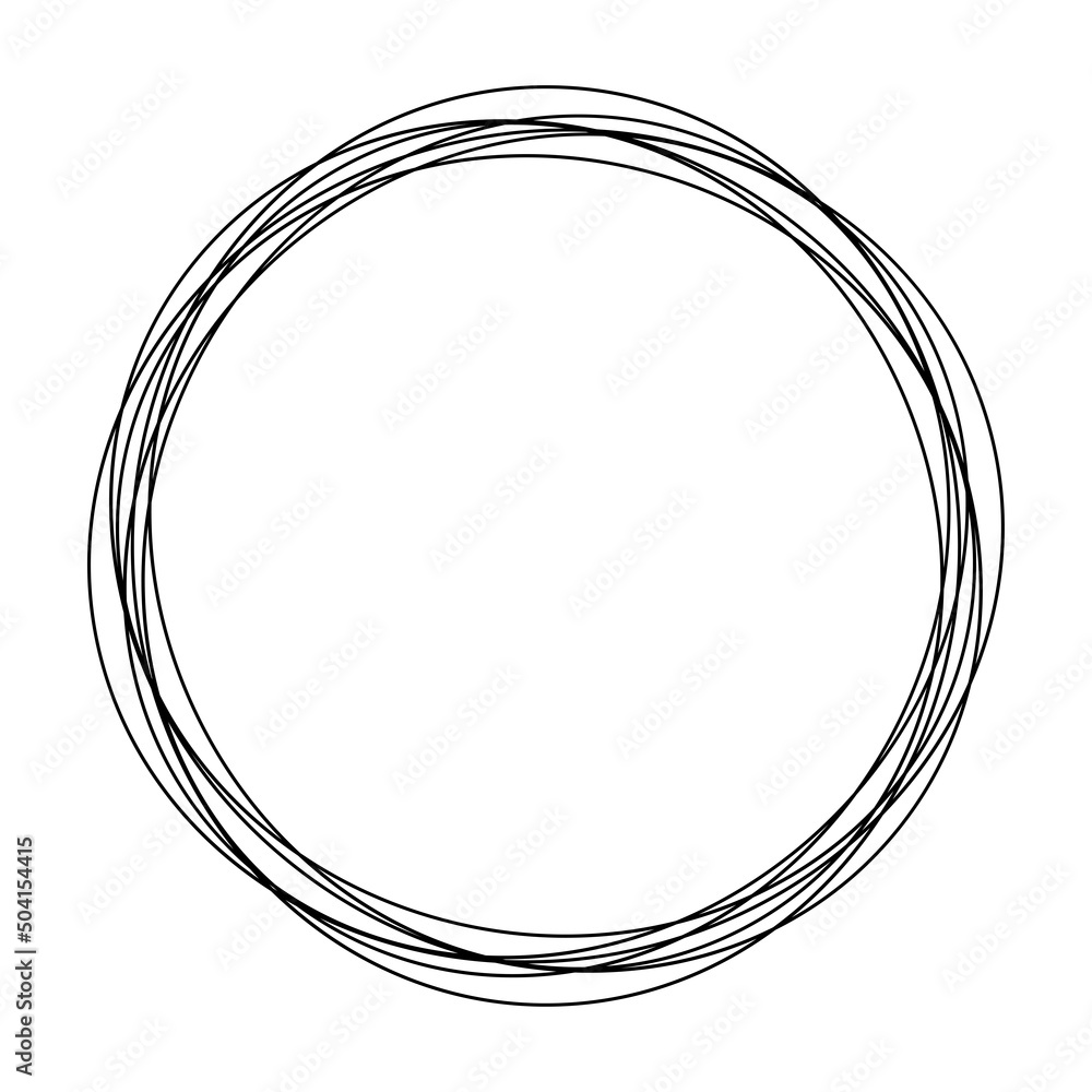 Poster random circles, circular rings geometric design element