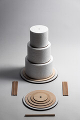 Styrofoam Polystyrene Sugarcraft Cake Dummy Foam Cake Mould Practice Model Baking Mold