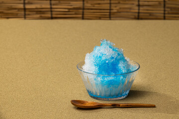 かき氷　asian  type of epidemic shaved ice