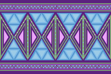 Pattern in purple-pink tones Use geometric shapes in your design. can be used In the textile industry, such as pillows, curtains, blankets, scarves, the patterns are not complicated but are bold 