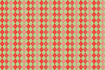Digital design fabric pattern in various colors used in textiles.Embroidery designs are made from geometric shapes.