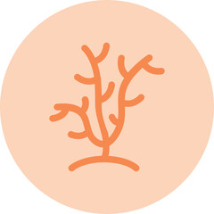 Obraz premium coral Icon 