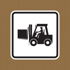 Forklift truck sign,Hazard warning forklift