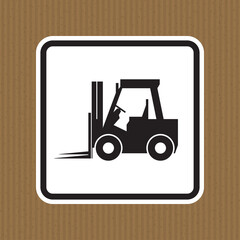 Forklift truck sign,Hazard warning forklift