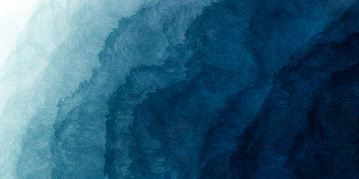 Abstract watercolor paint background by nay blue and teal green with liquid fluid texture for background, banner