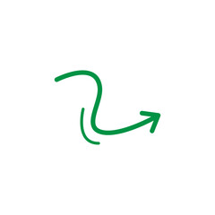 green Vector arrow. green  Arrows icon. green  Arrow vector icon.