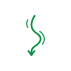 green Vector arrow. green  Arrows icon. green  Arrow vector icon.