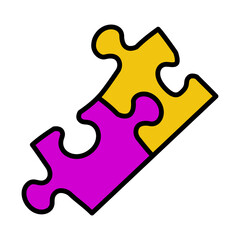 Obraz premium Baby Puzzle Icon