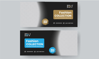 facebook cover, facebook banner template