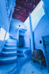 Blue Houses In Chefchaouen Marocco
