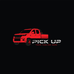 Pick up truck vector, pick up truck logo template © Nasarudin