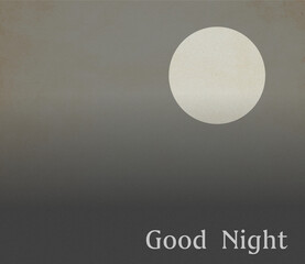 シンプルな感情イラスト「Good Niight」