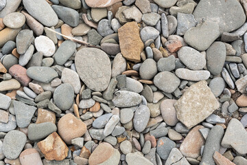 Sea stones background.