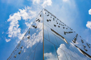 commercial buildings viewed from the bottom up , Mexico City, Mexico