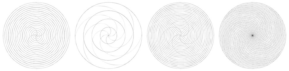 Abstract spiral, swirl and twirl element. Volute, helix vector