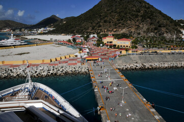 Sint Maarten cruise terminal,dutch antilles island