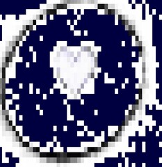 pixel heart art