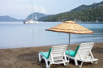 aegean beach at the turkey