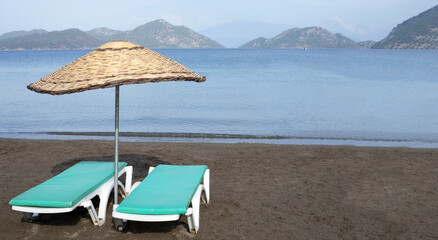 aegean beach at the turkey