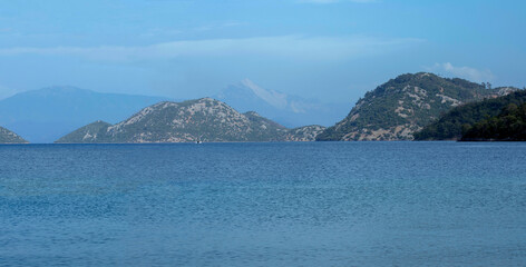Fototapeta premium aegean beach at the turkey