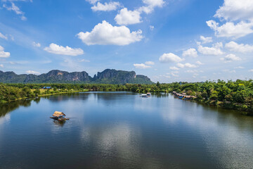 Obraz premium Landscape of Tad Kha Reservoir, Loei province,Thailand.