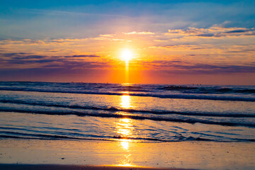 Naklejka premium Sunrise at Wrightsville Beach, North Carolina