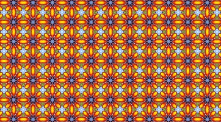 Traditional Asian border design for prints, textile, decor, fabric.