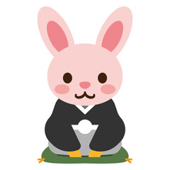 2023年卯年の年賀状素材