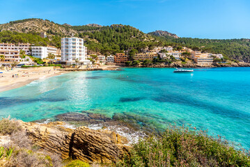Beach in Sant Elm on Mallorca island, Spain