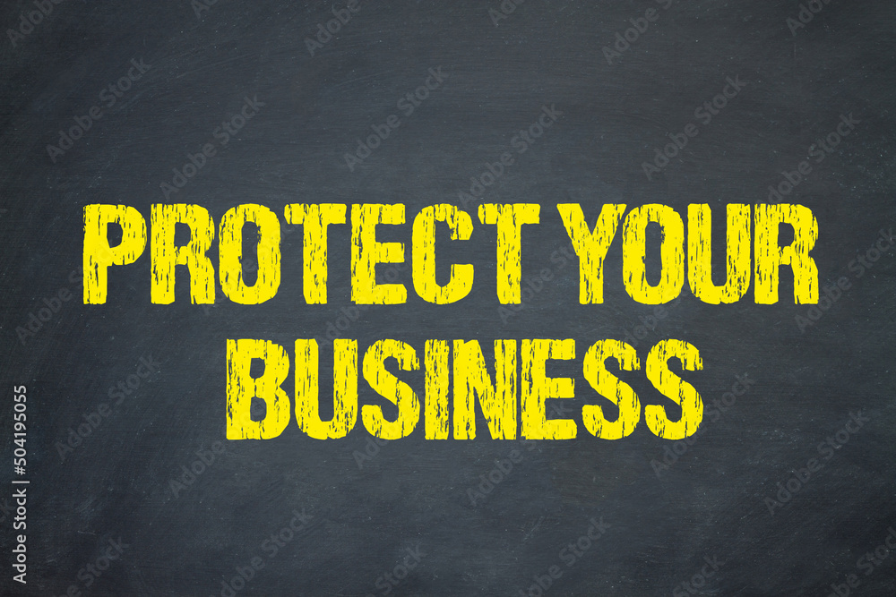 Wall mural Protect your Business