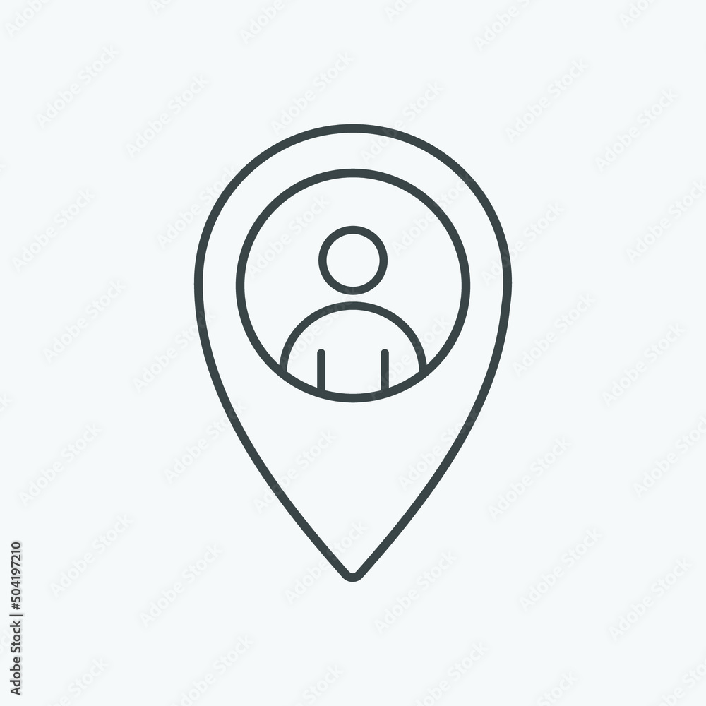 Poster gps navigation vector icon. isolated location icon vector design. designed for web and app design in