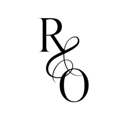 or, ro, monogram logo. Calligraphic signature icon. Wedding Logo Monogram. modern monogram symbol. Couples logo for wedding